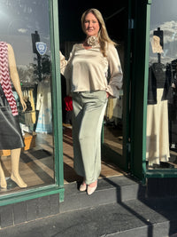Katerina - Sage green pants