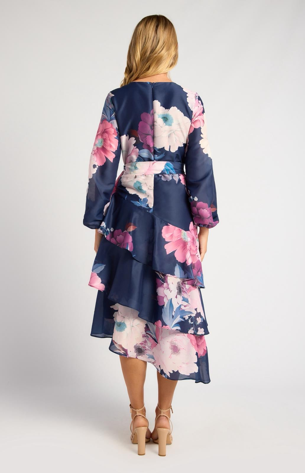 Ebby -Navy Midi Dress