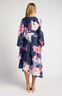 Ebby -Navy Midi Dress