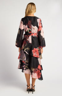 Ebby -Black Midi Dress