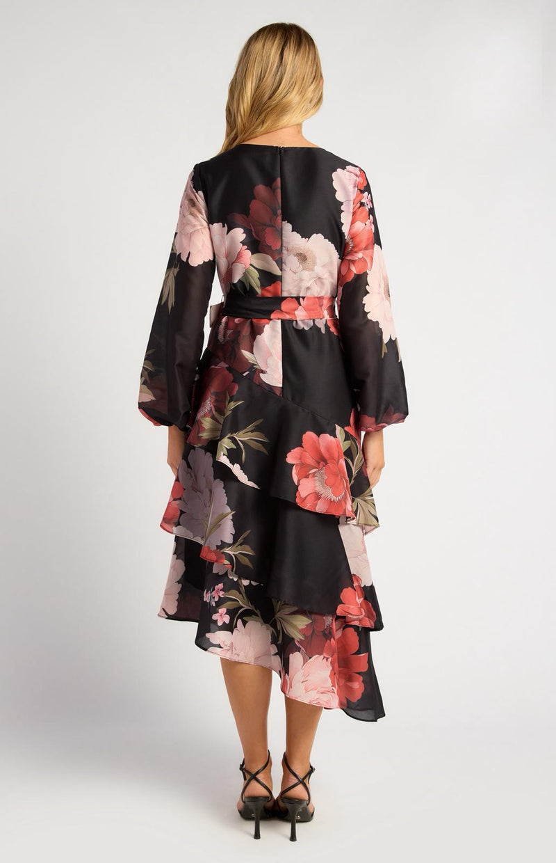 Ebby -Black Midi Dress