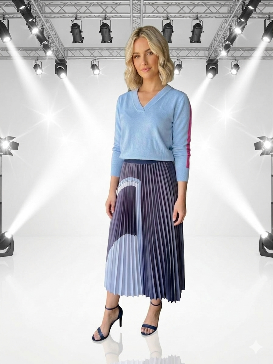 Aveley Sky Blue Knit