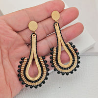 Sienna - Black/Gold Earrings