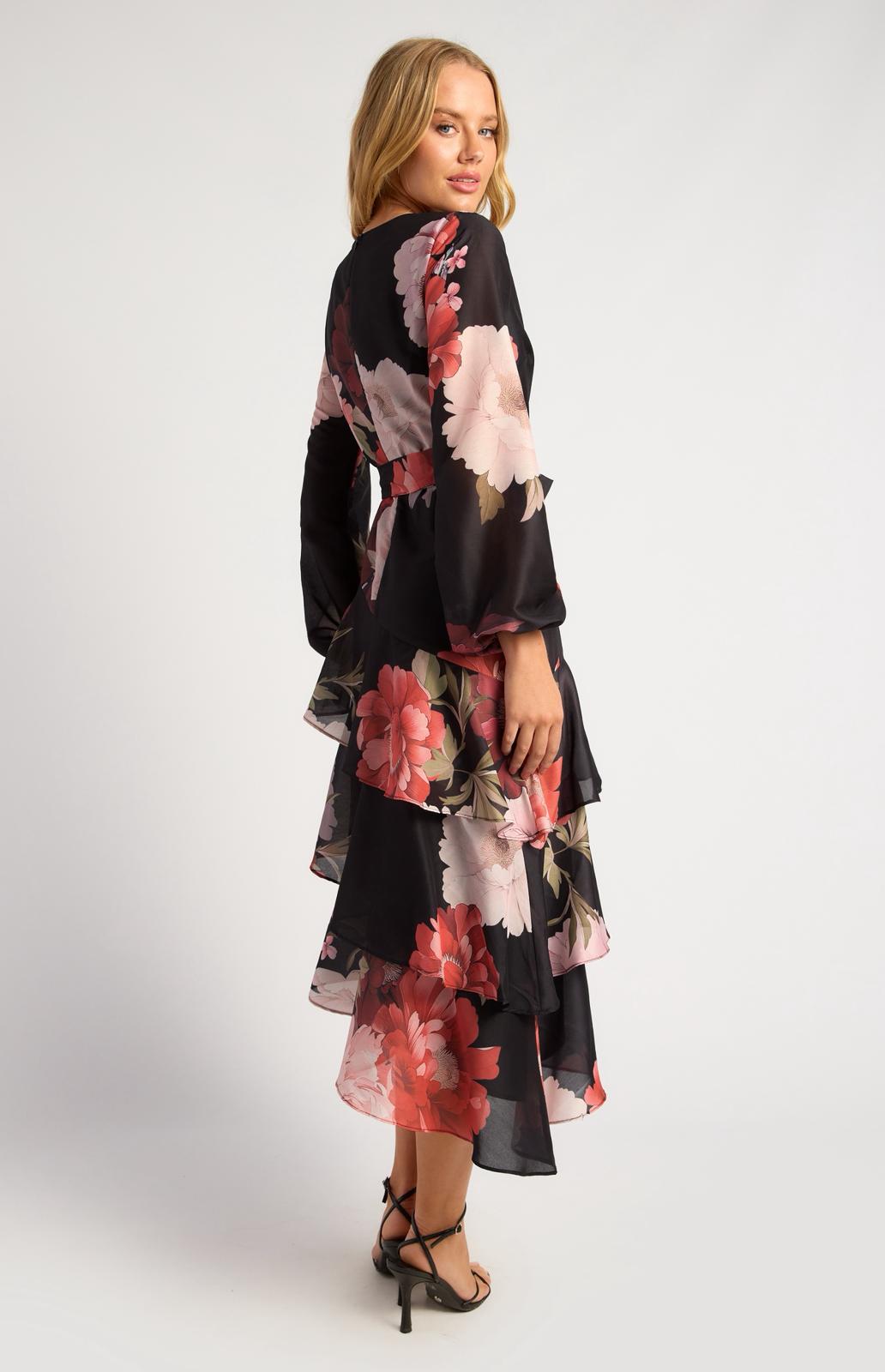 Ebby -Black Midi Dress