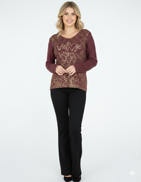Sofia - Knit Burgundy