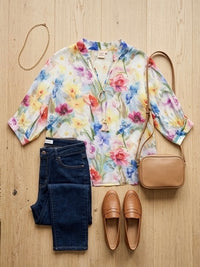 Jolie Saule Floral Blouse