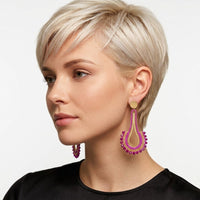 Sienna Fuchsia Pink Earrings