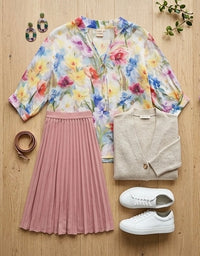 Jolie Saule Floral Blouse