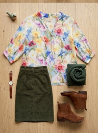 Jolie Saule Floral Blouse