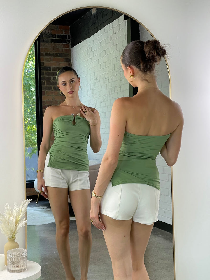 Dolly -Olive Green Top