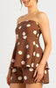 Colette Chocolate Polka Dot Playsuit