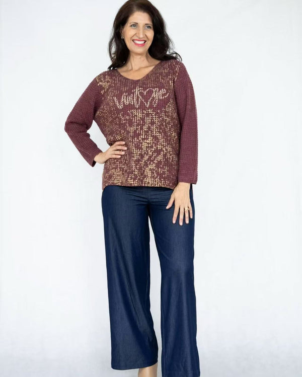 Sofia - Knit Burgundy