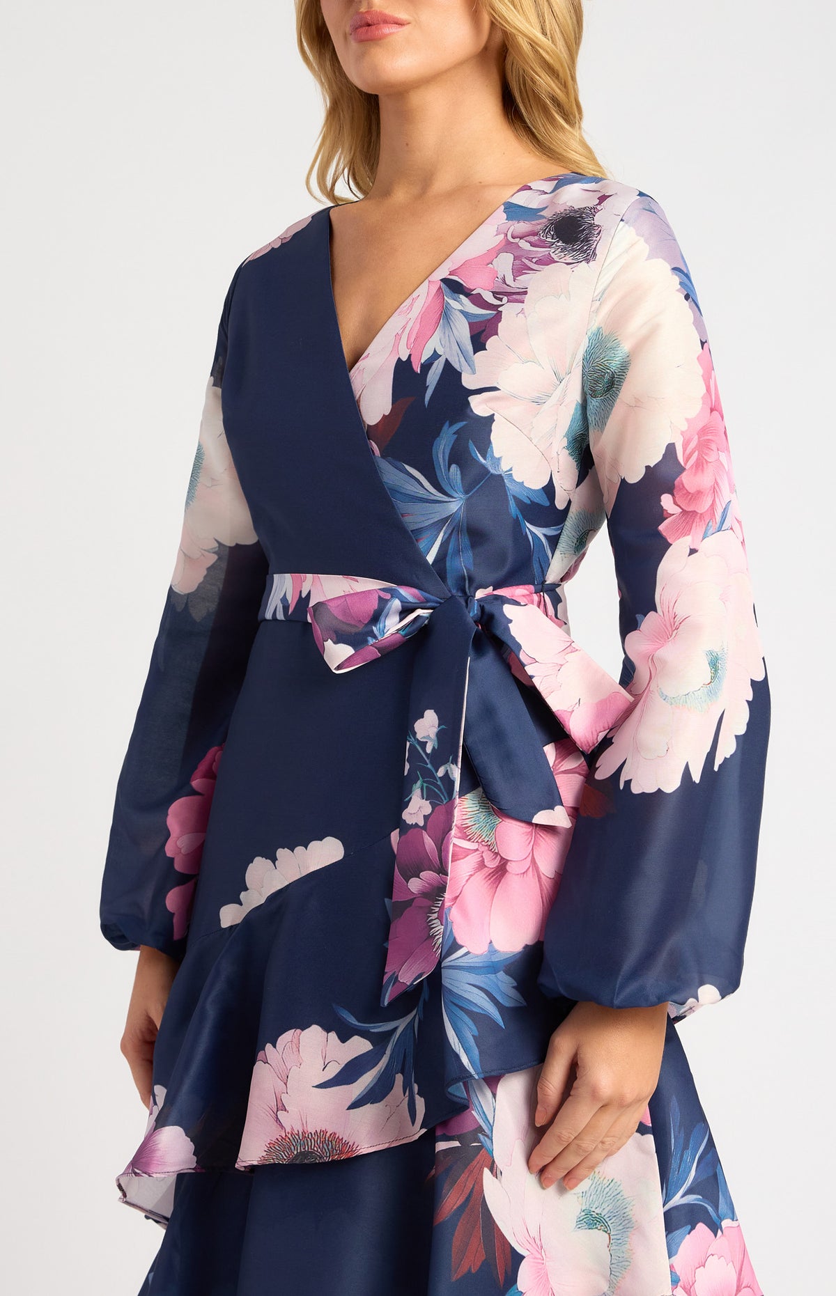 Ebby -Navy Midi Dress