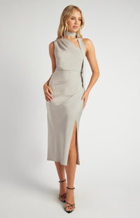 Helen Stone Grey Midi
