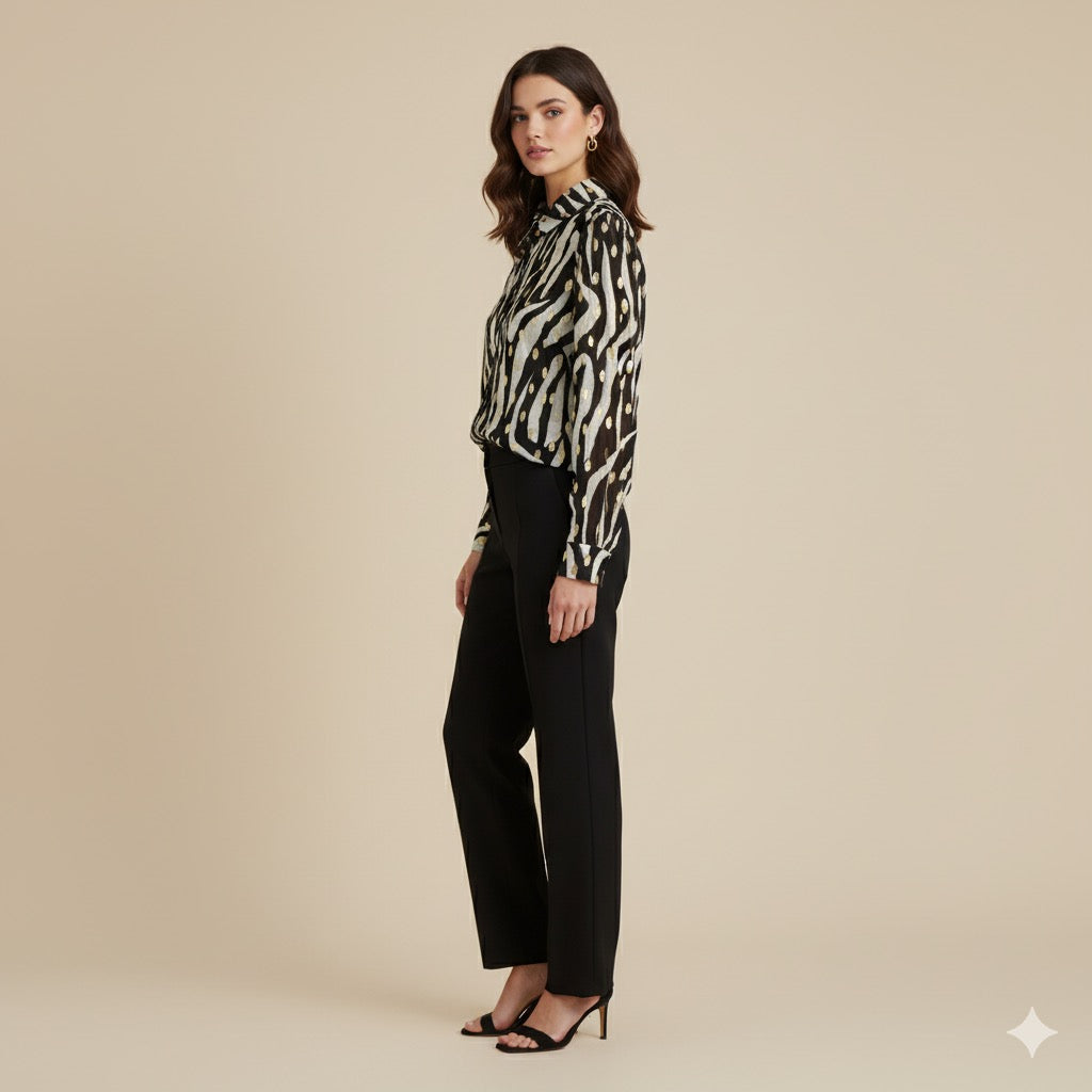 Zarina - Black Blouse