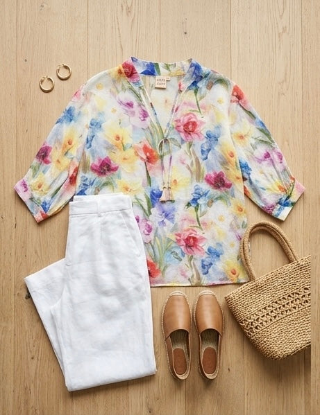 Jolie Saule Floral Blouse