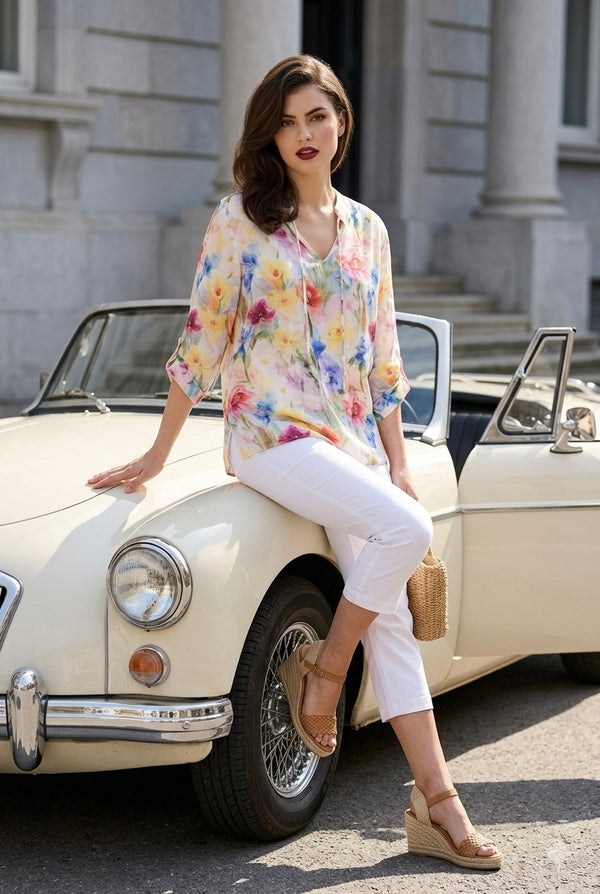 Jolie Saule Floral Blouse