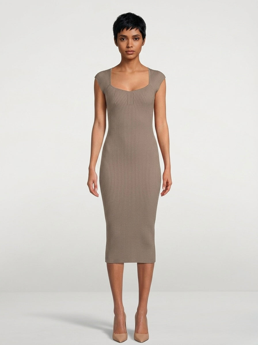 Monet  Midi Knit Dress