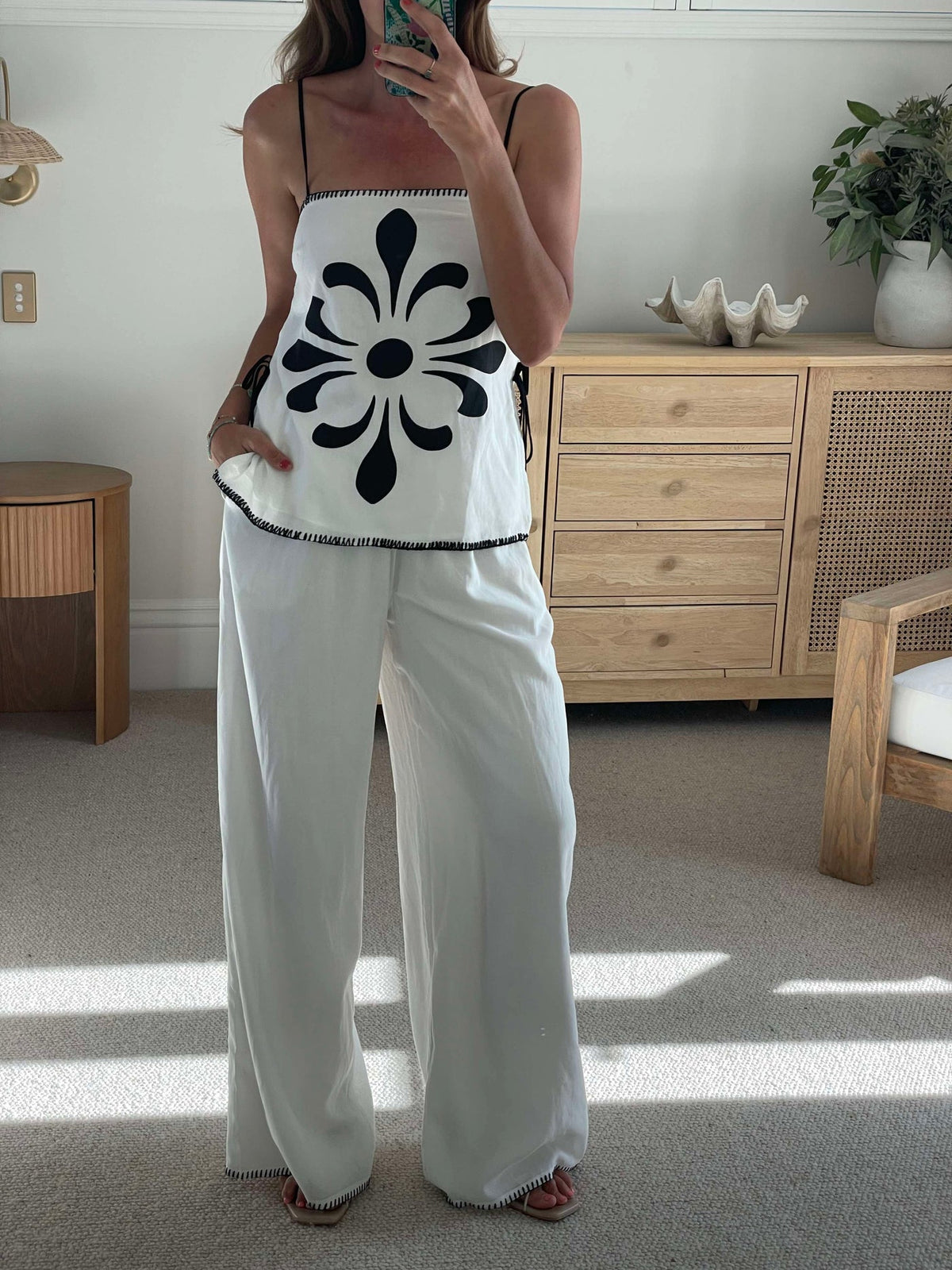 Noir Bloom Top