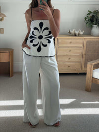 Noir Bloom Top
