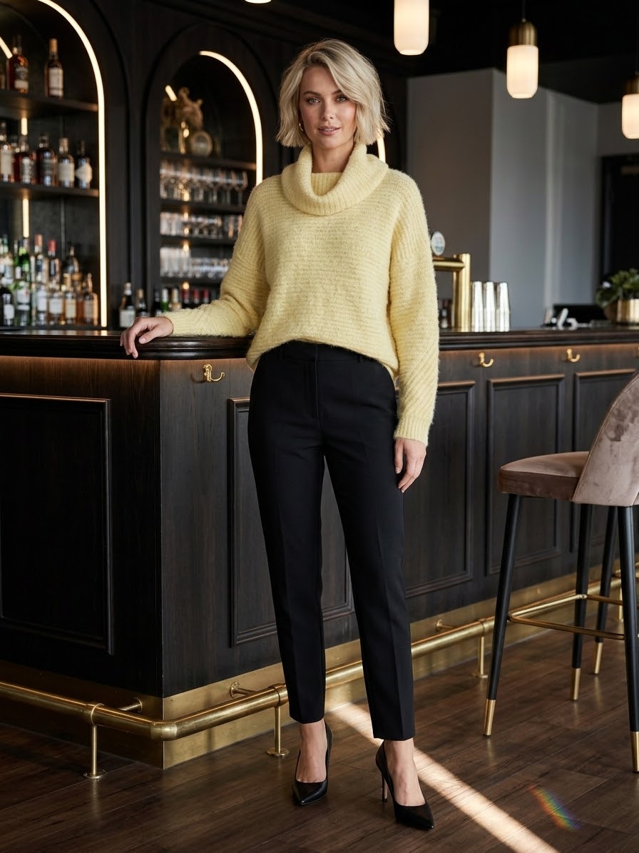 Buttercup - Cowl Neck Knit Jumper
