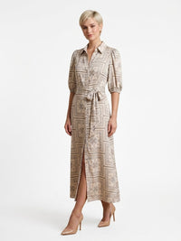 Enna Paisley Shirt Dress