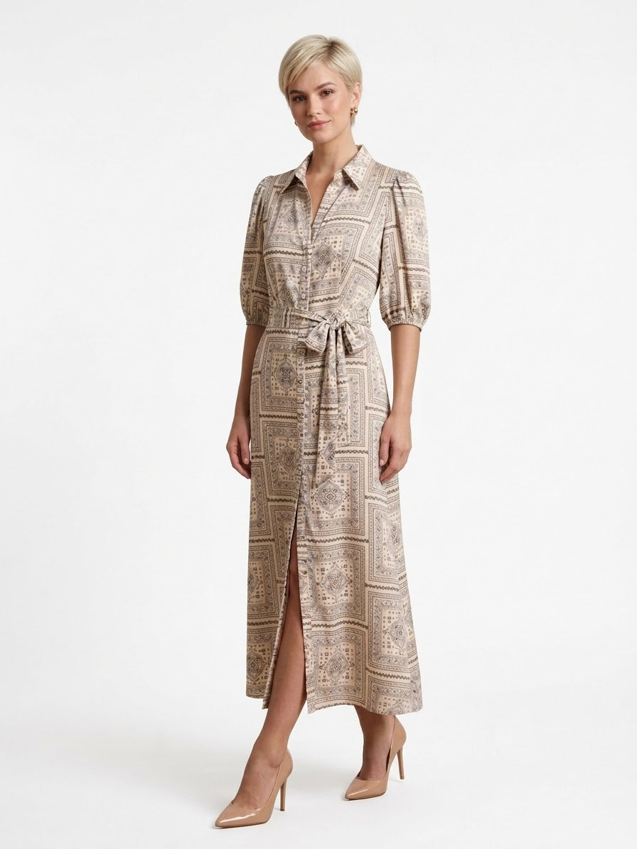 Enna Paisley Shirt Dress